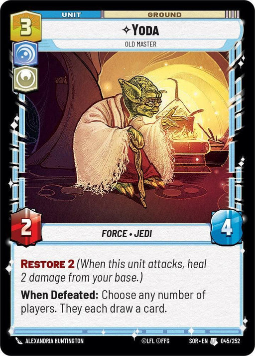 Yoda - Old Master (045/252) [Spark of Rebellion] - for just $0.10! 