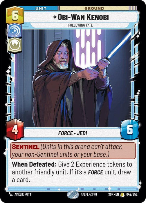 Obi-Wan Kenobi - Following Fate (049/252) [Spark of Rebellion] - for just $0.20! 