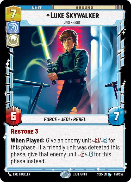 Luke Skywalker - Jedi Knight (051/252) [Spark of Rebellion] - for just $5.50! 