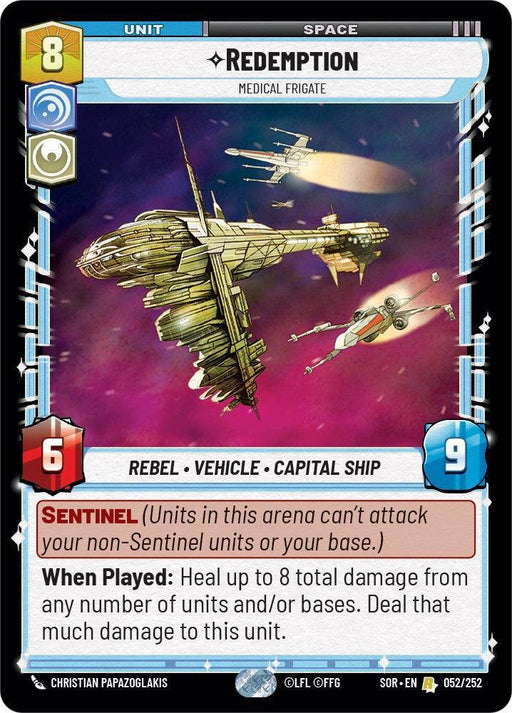 Redemption - Medical Frigate (052/252) [Spark of Rebellion] - for just $0.20! 