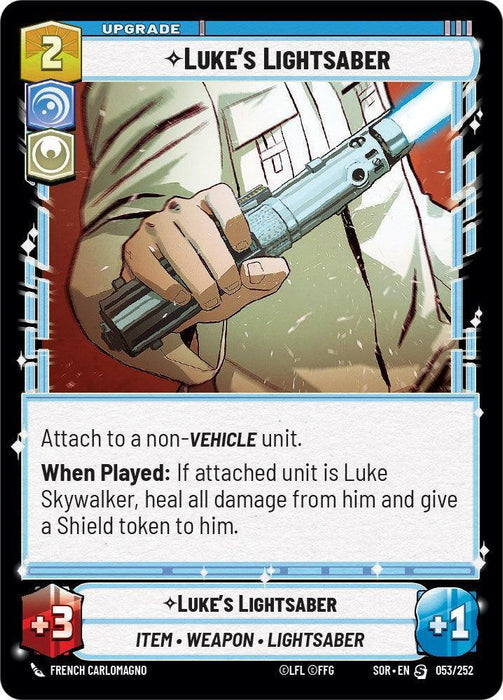 Luke's Lightsaber (053/252) [Spark of Rebellion] - for just $0.15! 