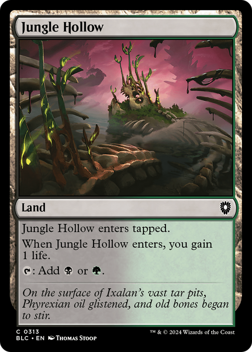 Jungle Hollow (BLC-313) - Bloomburrow Commander - for just $0.05! 