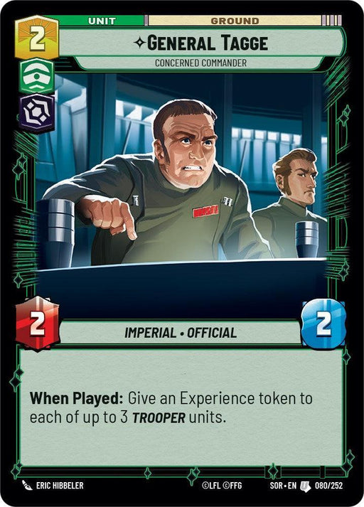 General Tagge - Concerned Commander (080/252) [Spark of Rebellion] - for just $0.10! 