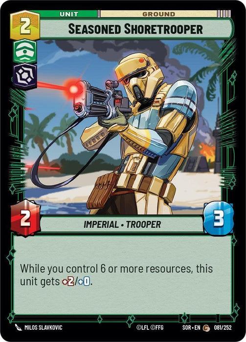 Seasoned Shoretrooper (081/252) [Spark of Rebellion] - for just $0.10! 