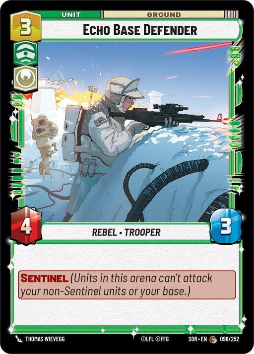 Echo Base Defender (098/252) [Spark of Rebellion] - for just $0.10! 
