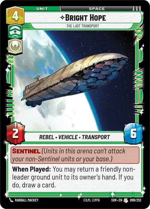 Bright Hope - The Last Transport (099/252) [Spark of Rebellion] - for just $0.15! 