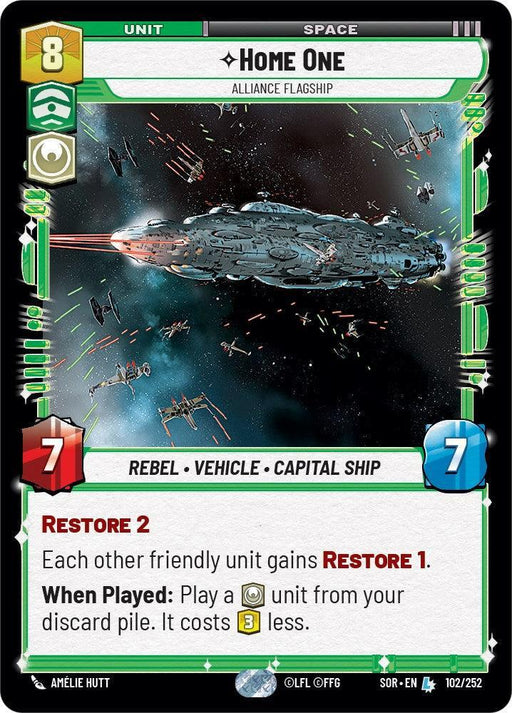 Home One - Alliance Flagship (102/252) [Spark of Rebellion] - for just $1.70! 