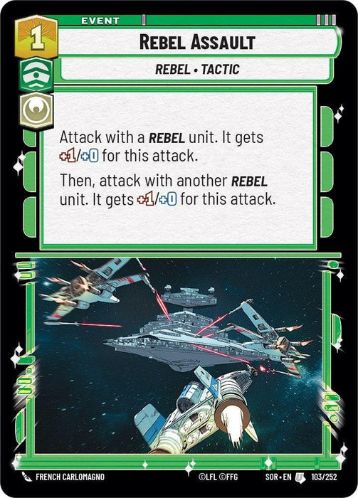 Rebel Assault (103/252) [Spark of Rebellion] - for just $0.10! 