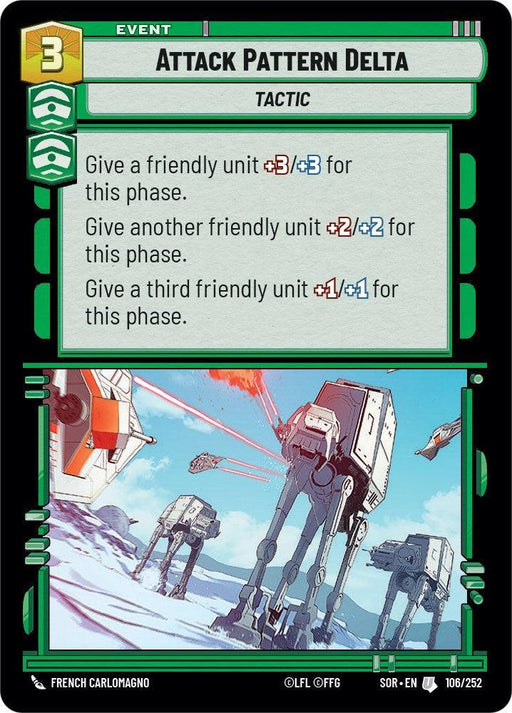 Attack Pattern Delta (106/252) [Spark of Rebellion] - for just $0.10! 