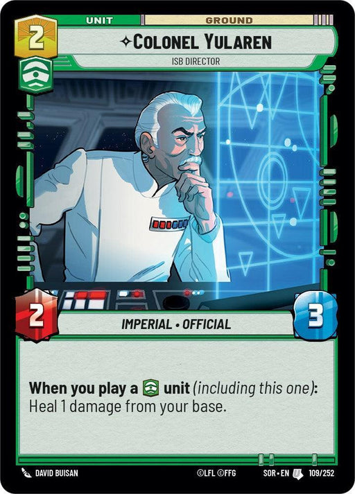 Colonel Yularen - ISB Director (109/252) [Spark of Rebellion] - for just $0.10! 