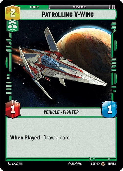 Patrolling V-Wing (111/252) [Spark of Rebellion] - for just $0.10! 