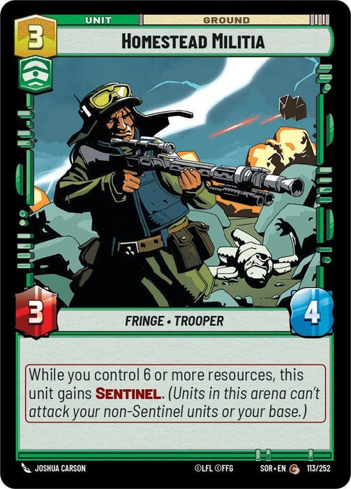 Homestead Militia (113/252) [Spark of Rebellion] - for just $0.10! 