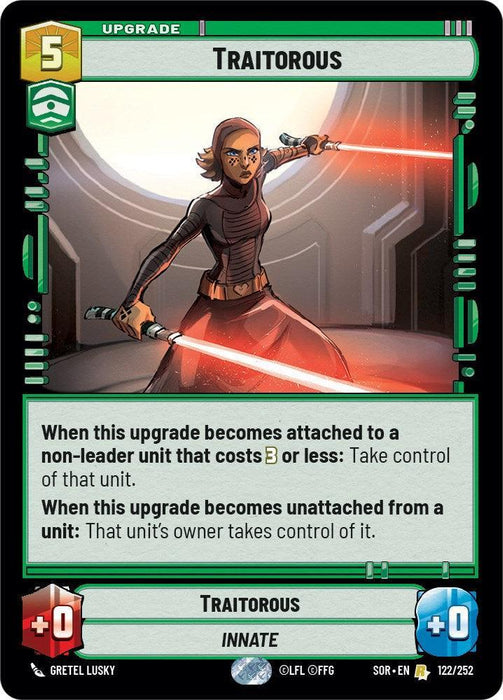 Traitorous (122/252) [Spark of Rebellion] - for just $0.20! 