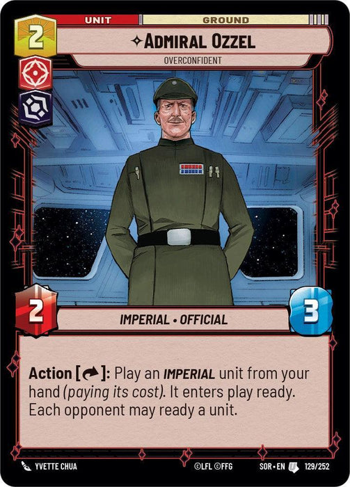 Admiral Ozzel - Overconfident (129/252) [Spark of Rebellion] - for just $0.10! 