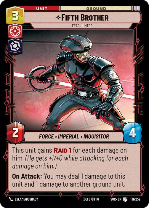Fifth Brother - Fear Hunter (131/252) [Spark of Rebellion] - for just $0.10! 