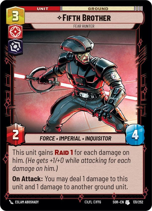 Fifth Brother - Fear Hunter (131/252) [Spark of Rebellion] - for just $0.10! 