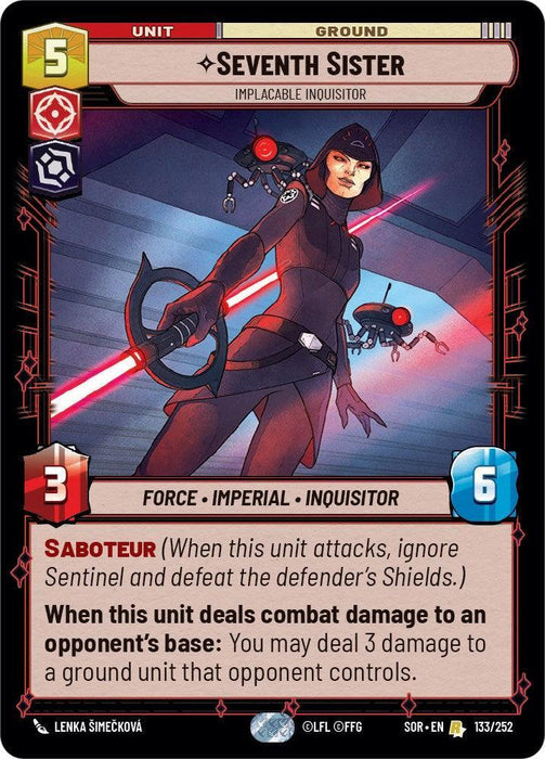 Seventh Sister - Implacable Inquisitor (133/252) [Spark of Rebellion] - for just $0.15! 