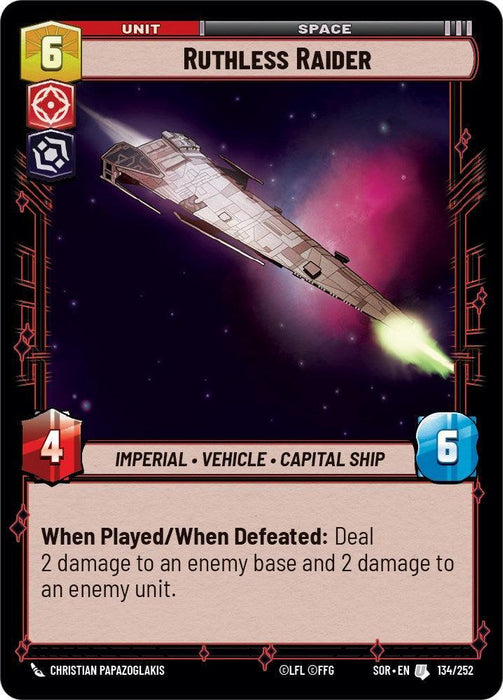 Ruthless Raider (134/252) [Spark of Rebellion] - for just $0.25! 