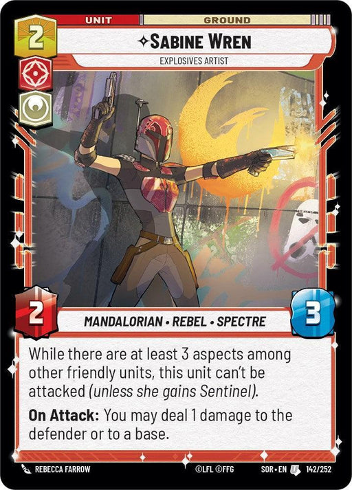Sabine Wren - Explosives Artist (142/252) [Spark of Rebellion] - for just $0.15! 