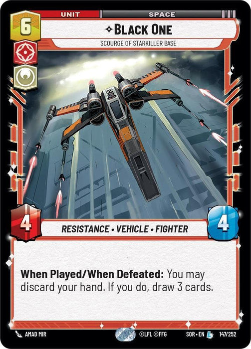 Black One - Scourge of Starkiller Base (147/252) [Spark of Rebellion] - for just $0.25! 