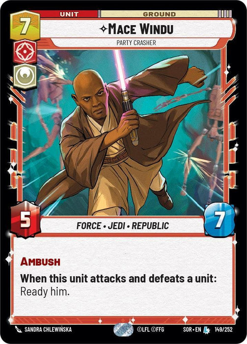 Mace Windu - Party Crasher (149/252) [Spark of Rebellion] - for just $0.15! 