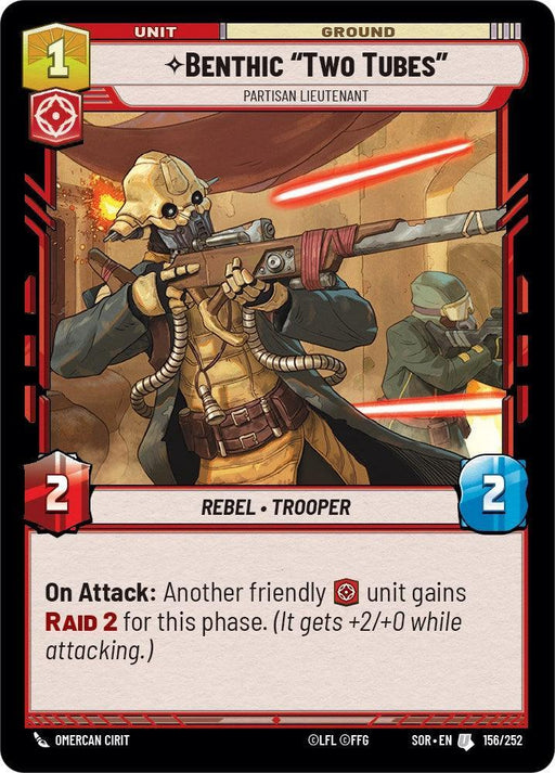 Benthic AuTwo TubesAu - Partisan Lieutenant (156/252) [Spark of Rebellion] - for just $0.10! 