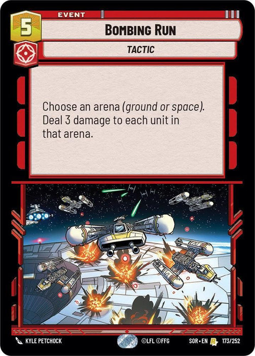 Bombing Run (173/252) [Spark of Rebellion] - for just $0.30! 