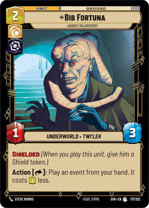 Bib Fortuna - Jabba's Majordomo (177/252) [Spark of Rebellion] - for just $0.10! 