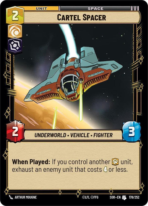 Cartel Spacer (178/252) [Spark of Rebellion] - for just $0.10! 