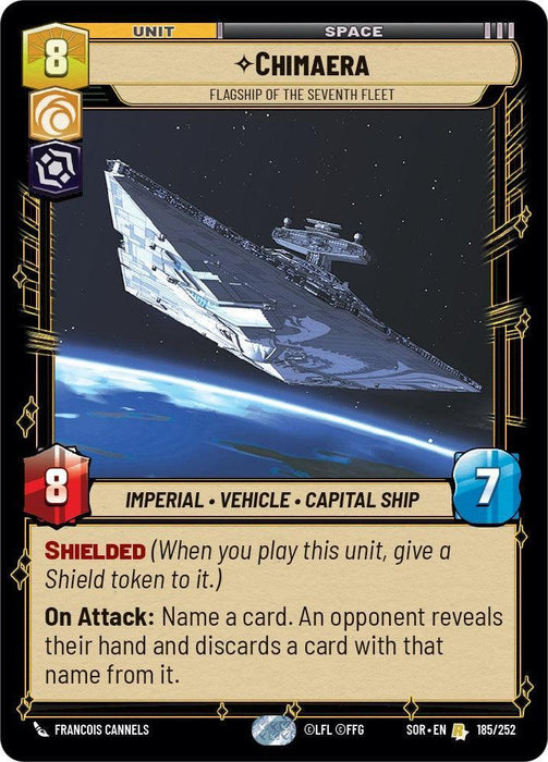 Chimaera - Flagship of the Seventh Fleet (185/252) [Spark of Rebellion] - for just $0.10! 