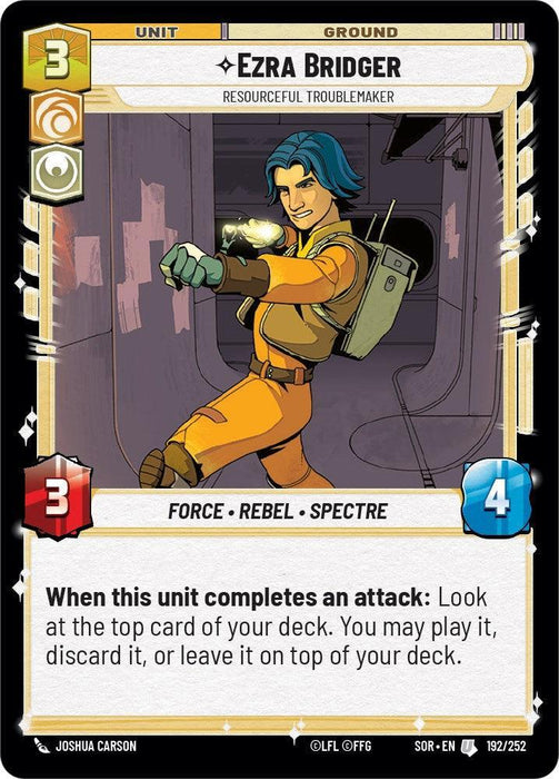 Ezra Bridger - Resourceful Troublemaker (192/252) [Spark of Rebellion] - for just $0.10! 
