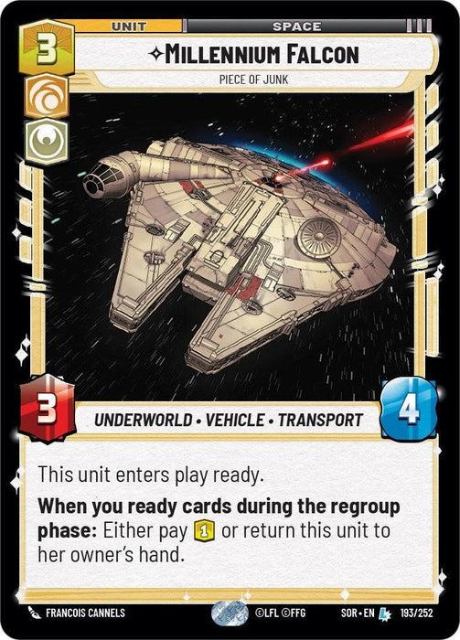 Millennium Falcon - Piece of Junk (193/252) [Spark of Rebellion] - for just $2.65! 