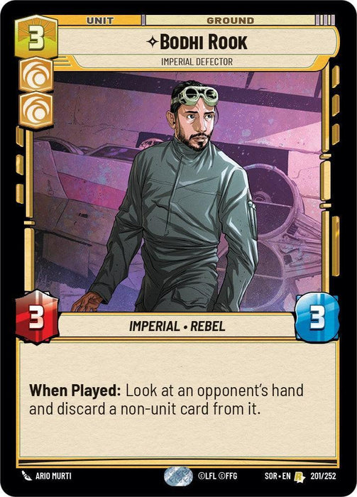 Bodhi Rook - Imperial Defector (201/252) [Spark of Rebellion] - for just $0.15! 