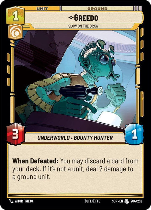 Greedo - Slow on the Draw (204/252) [Spark of Rebellion] - for just $0.10! 