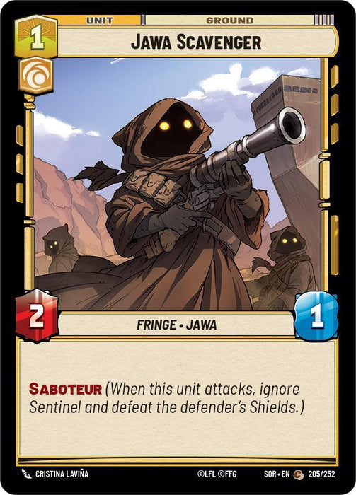 Jawa Scavenger (205/252) [Spark of Rebellion] - for just $0.10! 