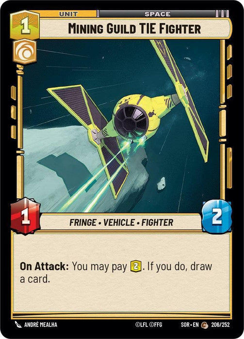 Mining Guild TIE Fighter (206/252) [Spark of Rebellion] - for just $0.10! 