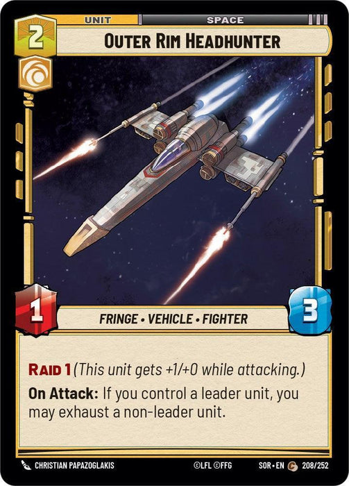 Outer Rim Headhunter (208/252) [Spark of Rebellion] - for just $0.10! 