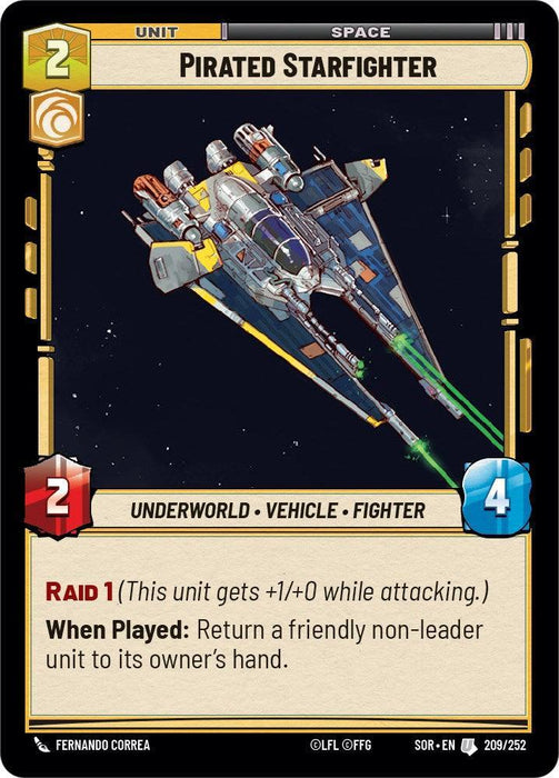 Pirated Starfighter (209/252) [Spark of Rebellion] - for just $0.10! 
