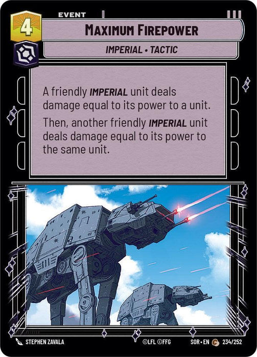Maximum Firepower (234/252) [Spark of Rebellion] - for just $0.10! 