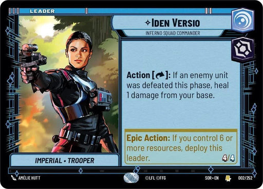 Iden Versio - Inferno Squad Commander (002/252) [Spark of Rebellion] - for just $0.10! 
