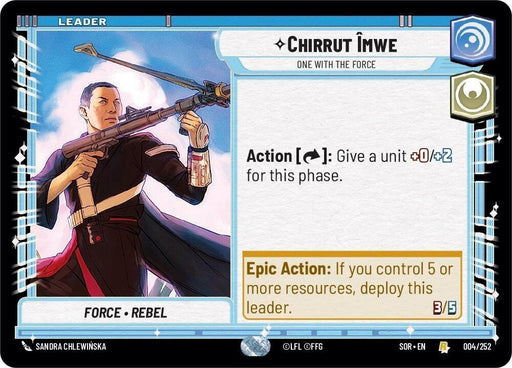 Chirrut emwe - One With The Force (004/252) [Spark of Rebellion] - for just $0.10! 