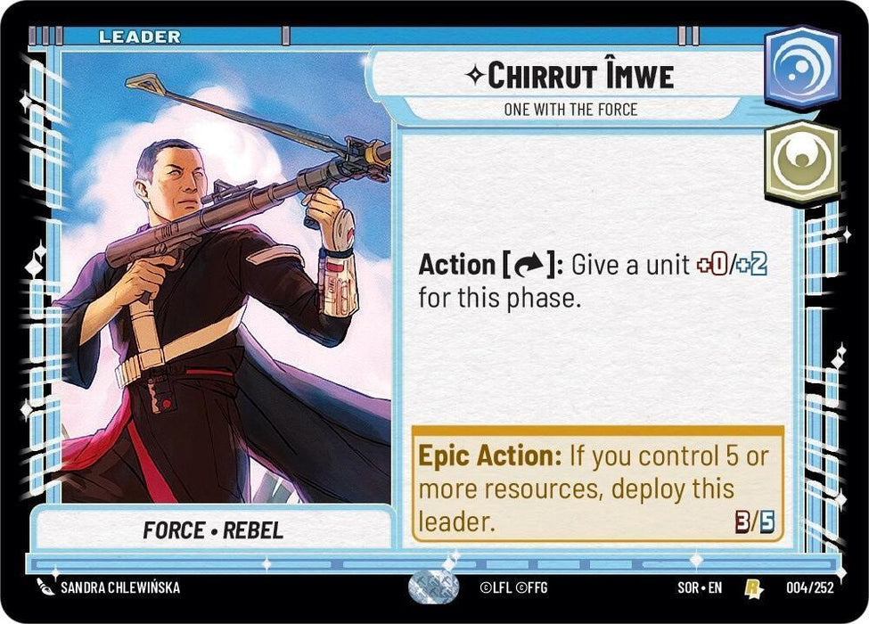 Chirrut emwe - One With The Force (004/252) [Spark of Rebellion] - for just $0.10! 