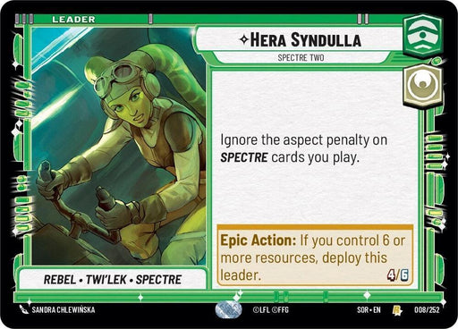 Hera Syndulla - Spectre Two (008/252) [Spark of Rebellion] - for just $0.10! 