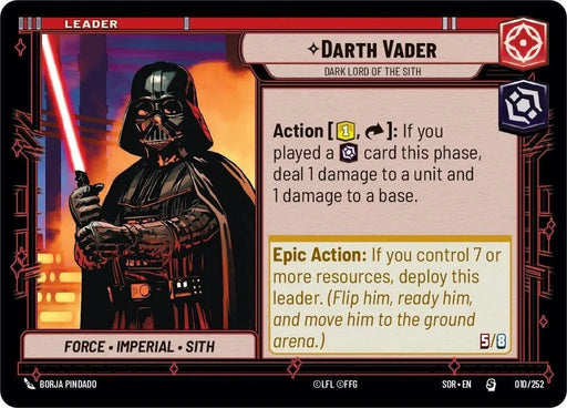 Darth Vader - Dark Lord of the Sith (010/252) [Spark of Rebellion] - for just $1.80! 