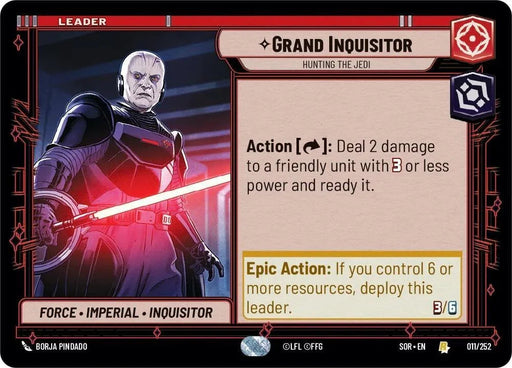 Grand Inquisitor - Hunting the Jedi (011/252) [Spark of Rebellion] - for just $0.10! 