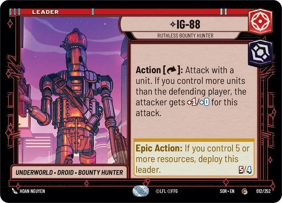 IG-88 - Ruthless Bounty Hunter (012/252) [Spark of Rebellion] - for just $0.10! 