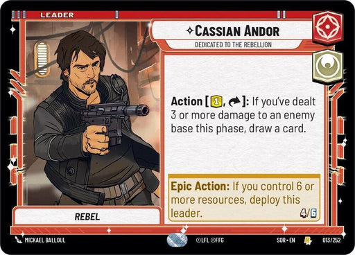Cassian Andor - Dedicated to the Rebellion (013/252) [Spark of Rebellion] - for just $0.10! 