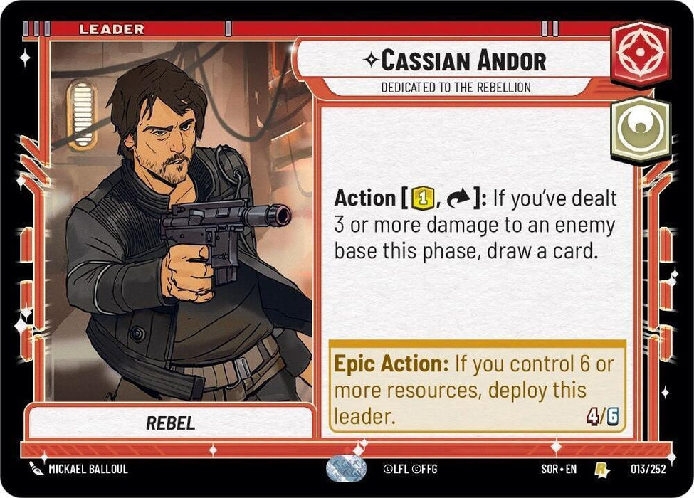 Cassian Andor - Dedicated to the Rebellion (013/252) [Spark of Rebellion] - for just $0.10! 