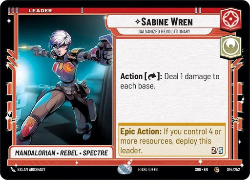 Sabine Wren - Galvanized Revolutionary (014/252) [Spark of Rebellion] - for just $0.10! 