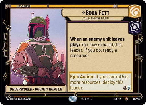 Boba Fett - Collecting the Bounty (015/252) [Spark of Rebellion] - for just $0.10! 